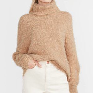 Fuzzy Turtleneck Sweater